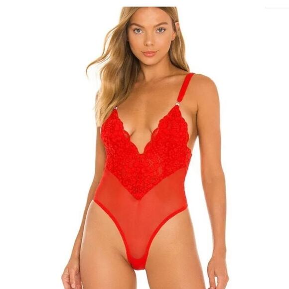 We are HAH Size XS New Cheap and Cheerful Sexy Bodysuit Blood Orange - Picture 5 of 9